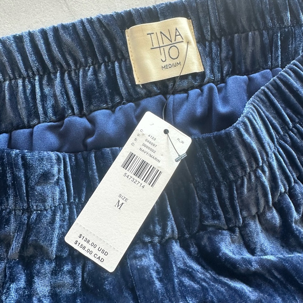 NWT Anthropologie Tina + Jo Josephine Velvet Tapered Trousers M - Picture 8 of 13